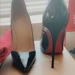 Christian Louboutin Black and Red Heels